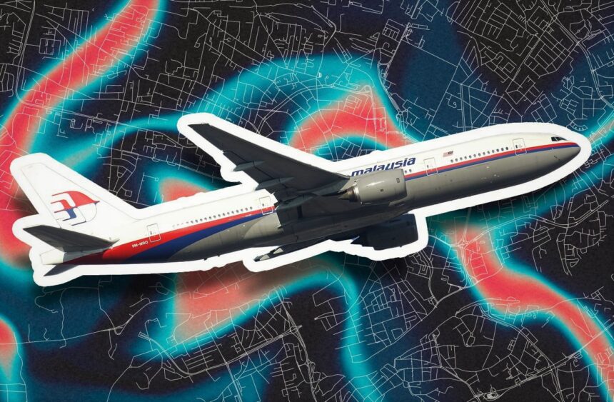 malaysia airlines flight 370 google maps