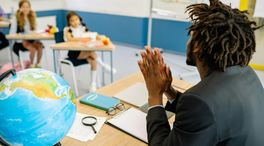 Teacher Students Unbraiding Hair